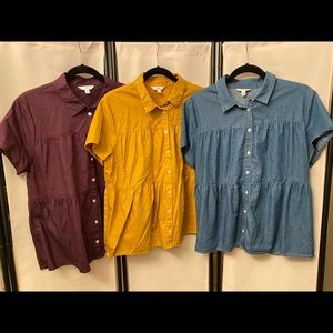 Time and Tru tops (set of 3)